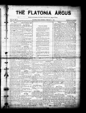 The Flatonia Argus (Flatonia, Tex.), Vol. 44, No. 14, Ed. 1 Thursday, February 6, 1919