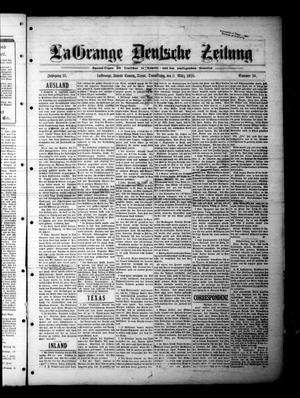 Primary view of object titled 'La Grange Deutsche Zeitung (La Grange, Tex.), Vol. 35, No. 30, Ed. 1 Thursday, March 5, 1925'.