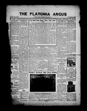 The Flatonia Argus (Flatonia, Tex.), Vol. 36, No. 28, Ed. 1 Thursday, April 20, 1911