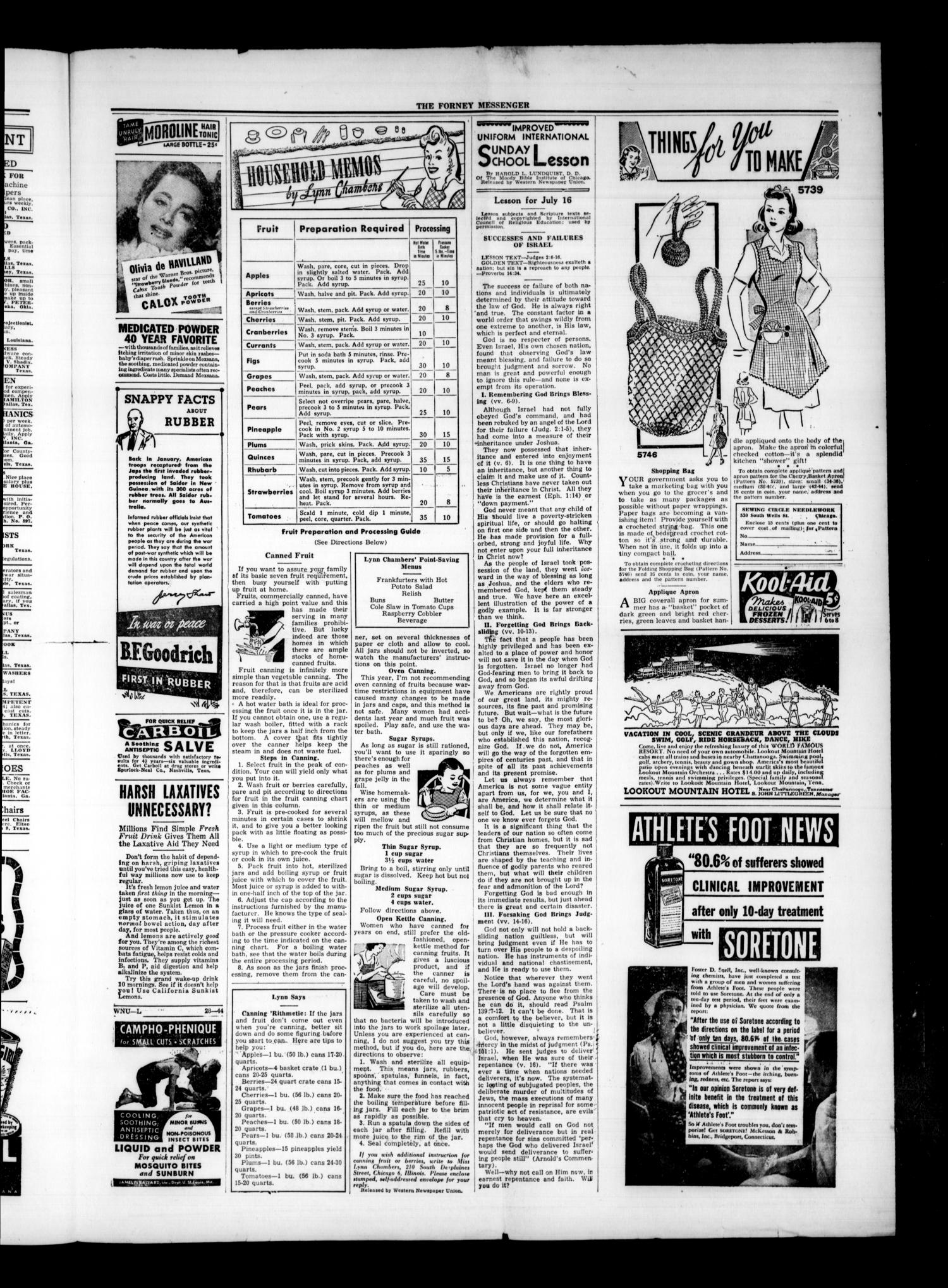 The Forney Messenger (Forney, Tex.), Vol. 62, No. 50, Ed. 1 Friday, July 14, 1944
                                                
                                                    [Sequence #]: 3 of 4
                                                