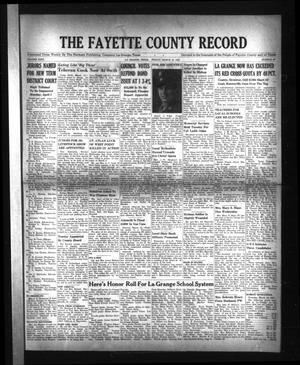 Primary view of object titled 'The Fayette County Record (La Grange, Tex.), Vol. 23, No. 39, Ed. 1 Friday, March 16, 1945'.