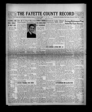 The Fayette County Record (La Grange, Tex.), Vol. 32, No. 4, Ed. 1 Friday, November 13, 1953