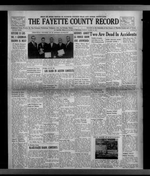 The Fayette County Record (La Grange, Tex.), Vol. 41, No. 42, Ed. 1 Tuesday, March 26, 1963