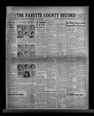 The Fayette County Record (La Grange, Tex.), Vol. 32, No. 63, Ed. 1 Tuesday, June 8, 1954