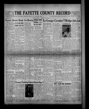 The Fayette County Record (La Grange, Tex.), Vol. 37, No. 77, Ed. 1 Tuesday, July 28, 1959