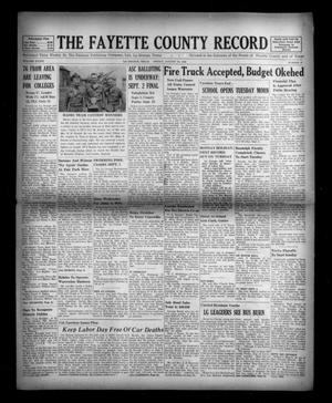 The Fayette County Record (La Grange, Tex.), Vol. 36, No. 87, Ed. 1 Friday, August 29, 1958