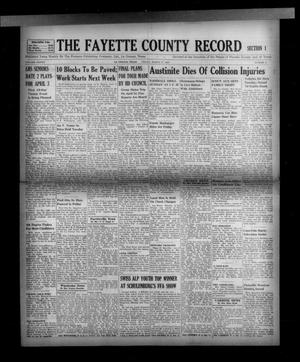 The Fayette County Record (La Grange, Tex.), Vol. 37, No. 42, Ed. 1 Friday, March 27, 1959