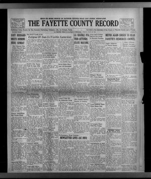 Primary view of object titled 'The Fayette County Record (La Grange, Tex.), Vol. 41, No. 75, Ed. 1 Friday, July 19, 1963'.