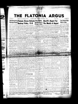 Primary view of object titled 'The Flatonia Argus (Flatonia, Tex.), Vol. 83, No. 37, Ed. 1 Thursday, September 11, 1958'.