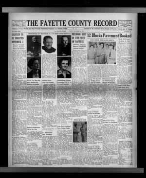 Primary view of object titled 'The Fayette County Record (La Grange, Tex.), Vol. 31, No. 100, Ed. 1 Friday, October 16, 1953'.