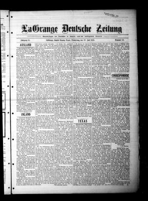 Primary view of object titled 'La Grange Deutsche Zeitung (La Grange, Tex.), Vol. 35, No. 50, Ed. 1 Thursday, July 23, 1925'.