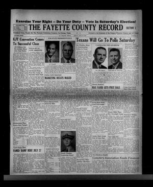 The Fayette County Record (La Grange, Tex.), Vol. 32, No. 76, Ed. 1 Friday, July 23, 1954