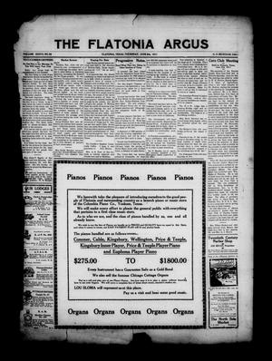 The Flatonia Argus (Flatonia, Tex.), Vol. 36, No. 35, Ed. 1 Thursday, June 8, 1911