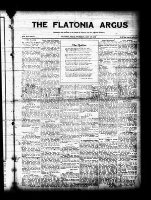 The Flatonia Argus (Flatonia, Tex.), Vol. 44, No. 37, Ed. 1 Thursday, July 17, 1919