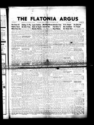 Primary view of object titled 'The Flatonia Argus (Flatonia, Tex.), Vol. 83, No. 38, Ed. 1 Thursday, September 18, 1958'.