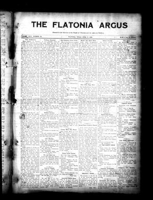 The Flatonia Argus (Flatonia, Tex.), Vol. 46, No. 23, Ed. 1 Thursday, April 6, 1922