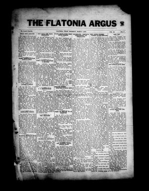 The Flatonia Argus (Flatonia, Tex.), Vol. 59, No. 9, Ed. 1 Thursday, March 1, 1934