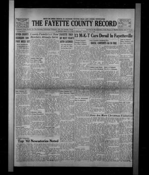 Primary view of object titled 'The Fayette County Record (La Grange, Tex.), Vol. 41, No. 18, Ed. 1 Tuesday, January 1, 1963'.