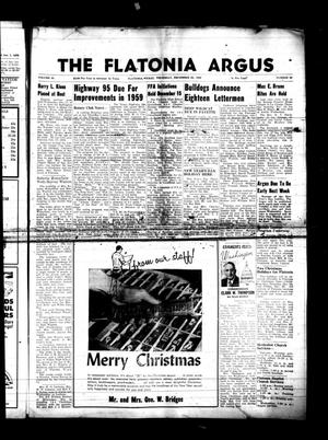 The Flatonia Argus (Flatonia, Tex.), Vol. 83, No. 52, Ed. 1 Thursday, December 25, 1958