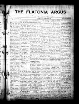 The Flatonia Argus (Flatonia, Tex.), Vol. 46, No. 16, Ed. 1 Thursday, February 16, 1922