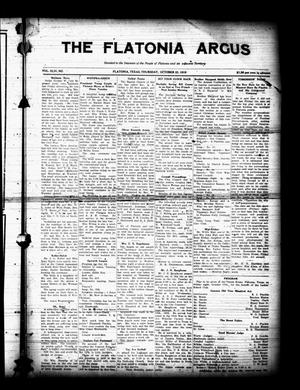 The Flatonia Argus (Flatonia, Tex.), Vol. 44, No. [51], Ed. 1 Thursday, October 23, 1919