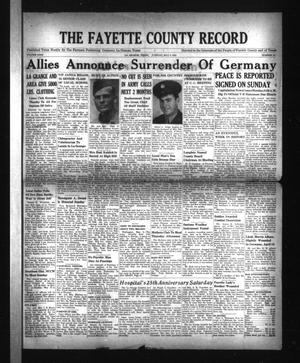 The Fayette County Record (La Grange, Tex.), Vol. 23, No. 54, Ed. 1 Tuesday, May 8, 1945