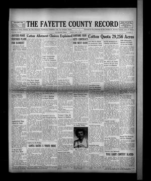 The Fayette County Record (La Grange, Tex.), Vol. 37, No. 10, Ed. 1 Friday, December 5, 1958