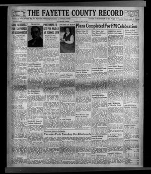 Primary view of object titled 'The Fayette County Record (La Grange, Tex.), Vol. 32, No. 13, Ed. 1 Tuesday, December 15, 1953'.