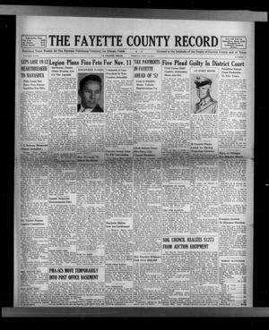 The Fayette County Record (La Grange, Tex.), Vol. 32, No. 3, Ed. 1 Tuesday, November 10, 1953