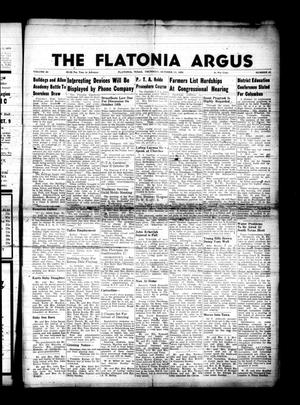 Primary view of object titled 'The Flatonia Argus. (Flatonia, Tex.), Vol. 80, No. 41, Ed. 1 Thursday, October 13, 1955'.