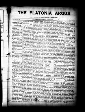 The Flatonia Argus (Flatonia, Tex.), Vol. 44, No. 18, Ed. 1 Thursday, March 4, 1920