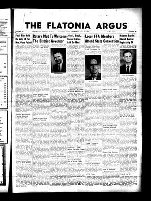 The Flatonia Argus (Flatonia, Tex.), Vol. 85, No. 29, Ed. 1 Thursday, July 21, 1960