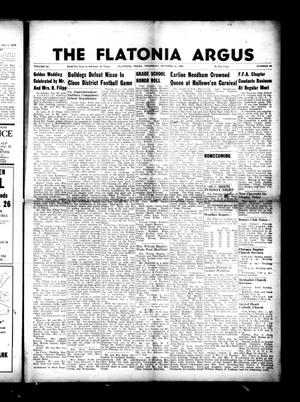 The Flatonia Argus. (Flatonia, Tex.), Vol. 82, No. 44, Ed. 1 Thursday, October 31, 1957