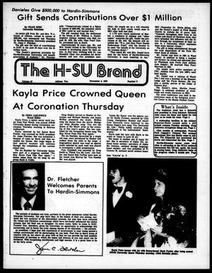The H-SU Brand (Abilene, Tex.), Vol. 67, No. 9, Ed. 1, Friday, November 2, 1979