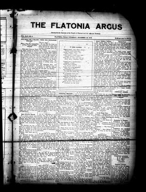 Primary view of object titled 'The Flatonia Argus (Flatonia, Tex.), Vol. 44, No. 8, Ed. 1 Thursday, December 25, 1919'.