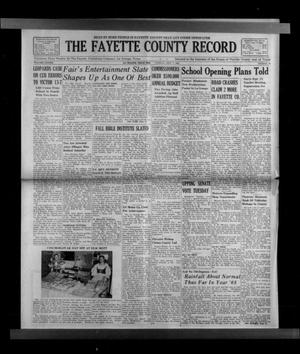 Primary view of object titled 'The Fayette County Record (La Grange, Tex.), Vol. 43, No. 89, Ed. 1 Tuesday, September 7, 1965'.