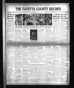 The Fayette County Record (La Grange, Tex.), Vol. 24, No. 8, Ed. 1 Tuesday, November 27, 1945