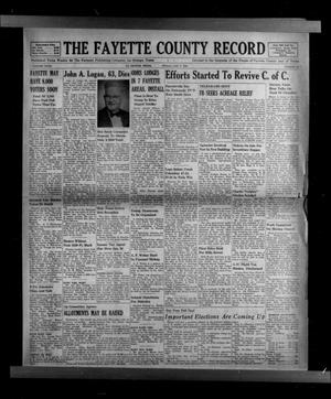 Primary view of object titled 'The Fayette County Record (La Grange, Tex.), Vol. 32, No. 20, Ed. 1 Friday, January 8, 1954'.
