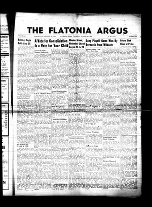The Flatonia Argus (Flatonia, Tex.), Vol. 83, No. 34, Ed. 1 Thursday, August 21, 1958