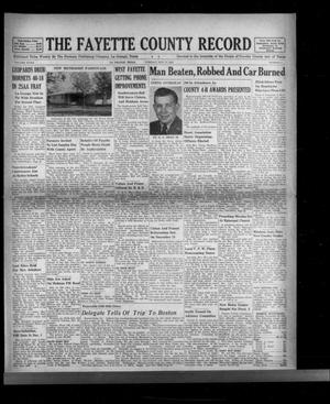 The Fayette County Record (La Grange, Tex.), Vol. 32, No. 5, Ed. 1 Tuesday, November 17, 1953