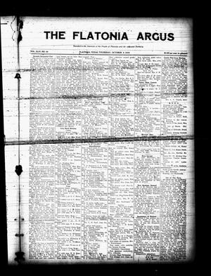 The Flatonia Argus (Flatonia, Tex.), Vol. 44, No. 49, Ed. 1 Thursday, October 9, 1919