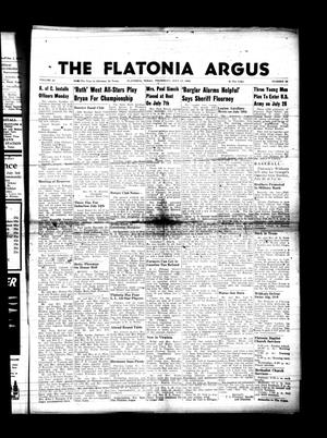 Primary view of object titled 'The Flatonia Argus (Flatonia, Tex.), Vol. 83, No. 29, Ed. 1 Thursday, July 17, 1958'.