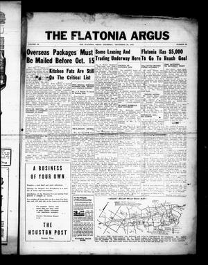 The Flatonia Argus (Flatonia, Tex.), Vol. 68, No. 39, Ed. 1 Thursday, September 30, 1943