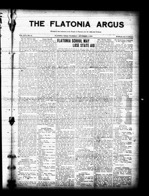The Flatonia Argus (Flatonia, Tex.), Vol. 44, No. 44, Ed. 1 Thursday, September 4, 1919