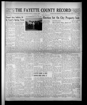 The Fayette County Record (La Grange, Tex.), Vol. 31, No. 46, Ed. 1 Friday, April 10, 1953