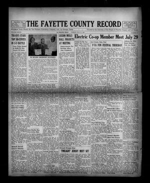 The Fayette County Record (La Grange, Tex.), Vol. 37, No. 75, Ed. 1 Tuesday, July 21, 1959