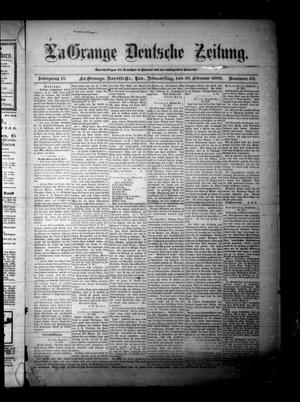 La Grange Deutsche Zeitung. (La Grange, Tex.), Vol. 13, No. 28, Ed. 1 Thursday, February 26, 1903