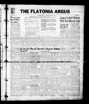 Primary view of object titled 'The Flatonia Argus (Flatonia, Tex.), Vol. 67, No. 18, Ed. 1 Thursday, April 23, 1942'.