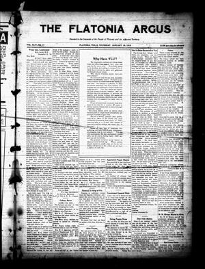 The Flatonia Argus (Flatonia, Tex.), Vol. 44, No. 11, Ed. 1 Thursday, January 16, 1919