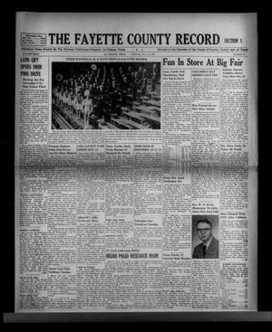 Primary view of object titled 'The Fayette County Record (La Grange, Tex.), Vol. 32, No. 99, Ed. 1 Tuesday, October 12, 1954'.